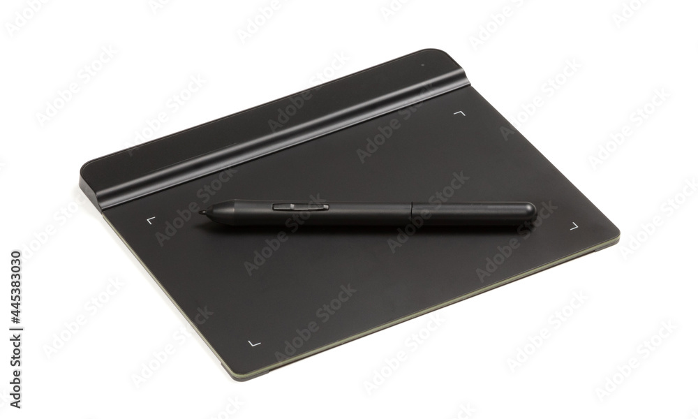 Drawing tablet isolated on white Drawing tablet isolated on white