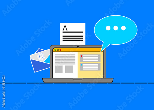 Notebook und digitale Kommunikation