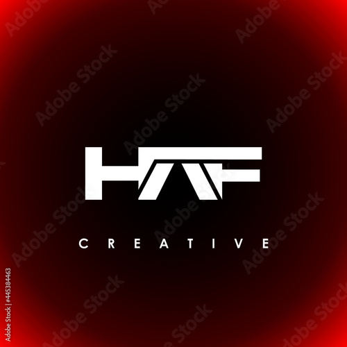 HAF Letter Initial Logo Design Template Vector Illustration