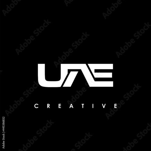 UAE Letter Initial Logo Design Template Vector Illustration