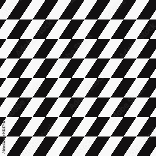 Race flag diagonal. Vector seamless rectangles flag sample. Checker and repeated squares.