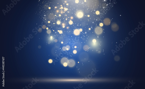 Beautiful sparks shine with special light. Vector sparkles on a transparent background. Christmas abstract pattern. A beautiful illustration for the postcard. The background for the image. Luminaries. © NAUM