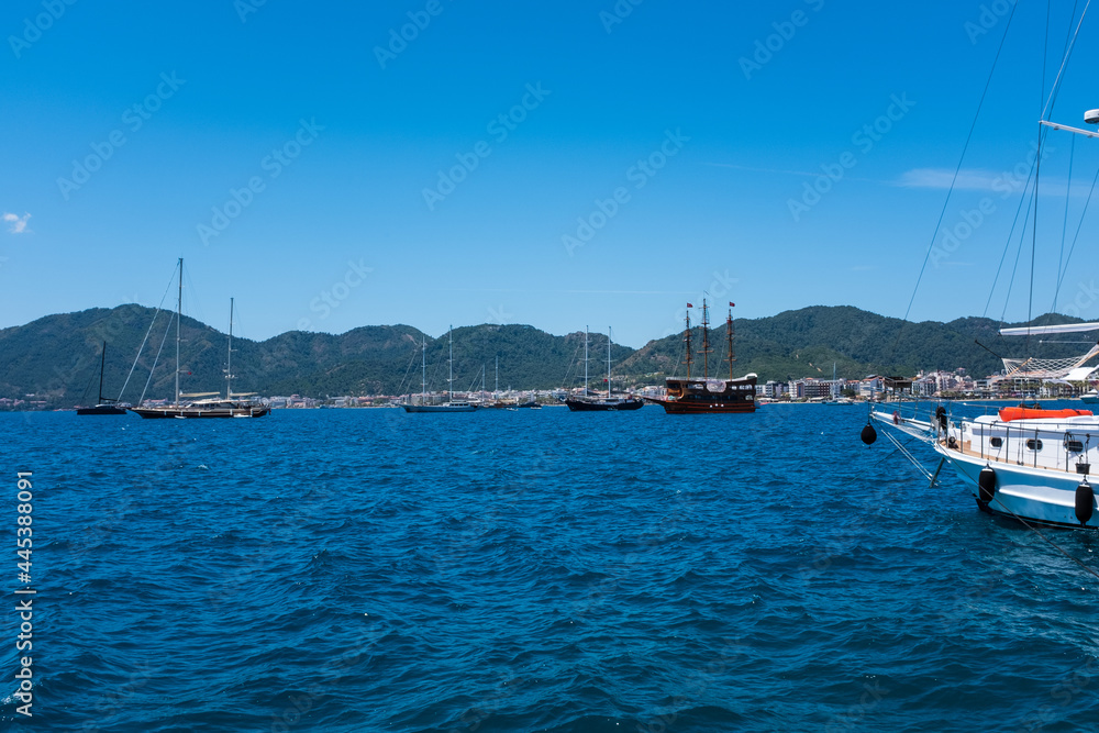 Mediterranean Sea in Turkey. Bozburun peninsula.
Mediterranean Sea in Turkey. Bozburun peninsula.