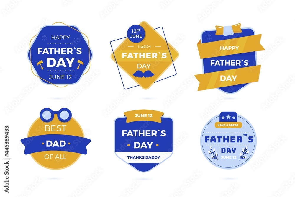 Flat Fathers Day Badge Collection_22_22