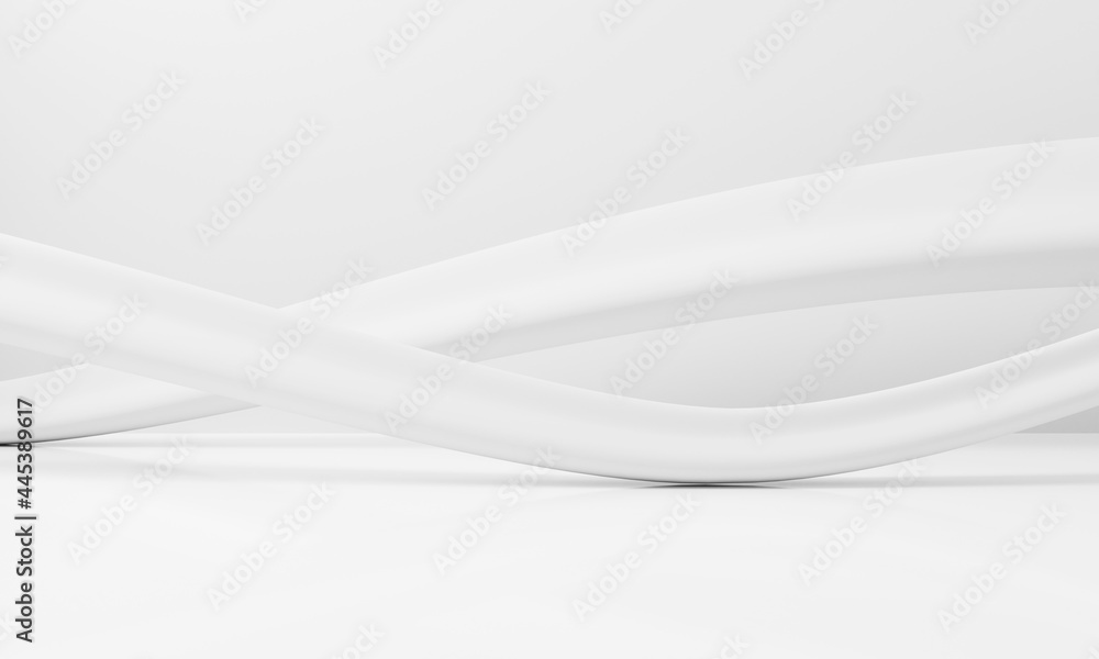 Obraz premium Abstract Modern Architecture Background,Empty white interior design,3d Modern Rendering.