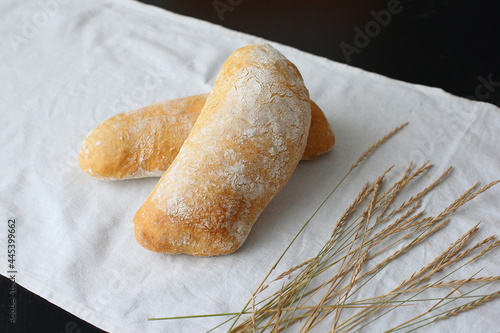 Tasty italian chiabatta premium bread