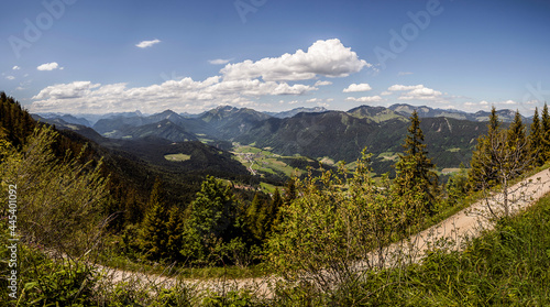 Panorama view from Pendling mountain in Tyrol, Austria © BirgitKorber