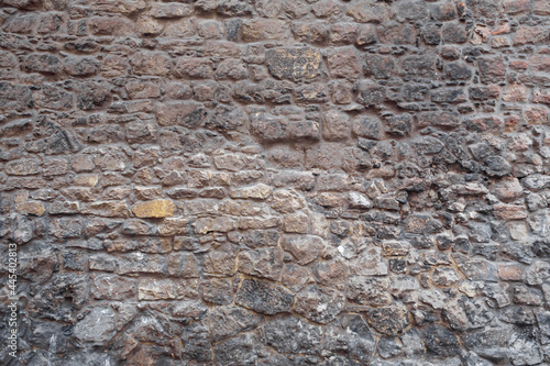 Texture. Wall masonry. Historical building close up