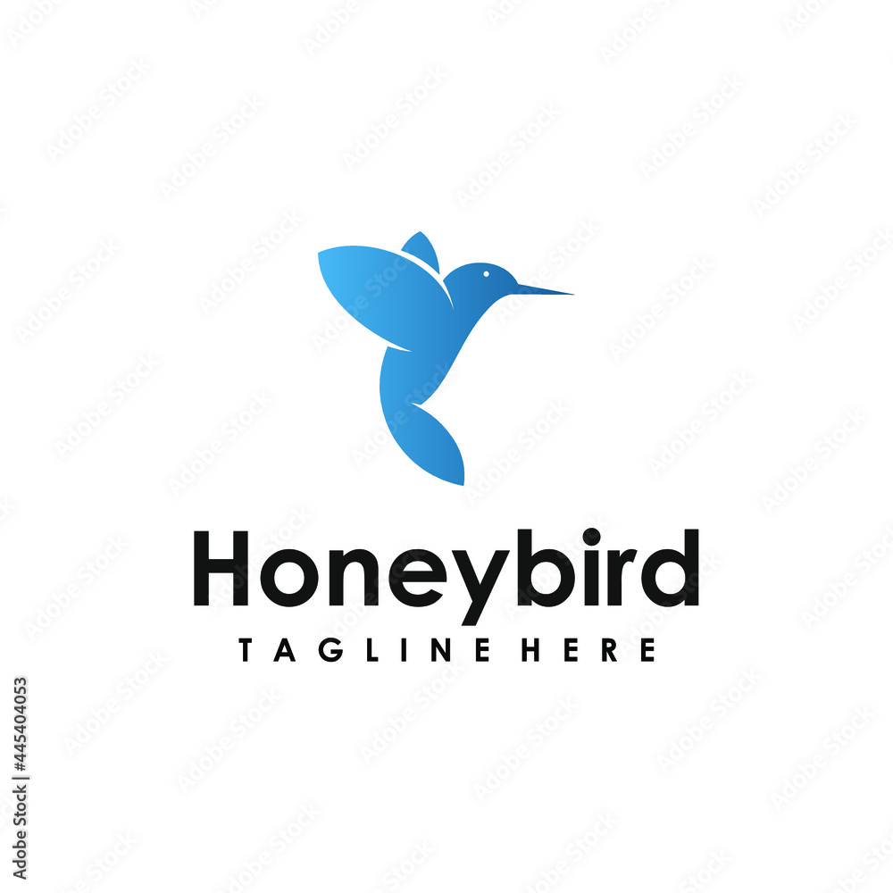 Honey Bird Simple Clean Character Logo Design Honey Bird Simple Clean Character Logo Design