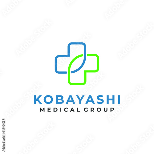 Medical Pharmaceutical Health Care Modern Line Logo Design