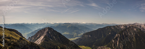 Panorama view Ebner Joch mountain in Tyrol, Austria photo