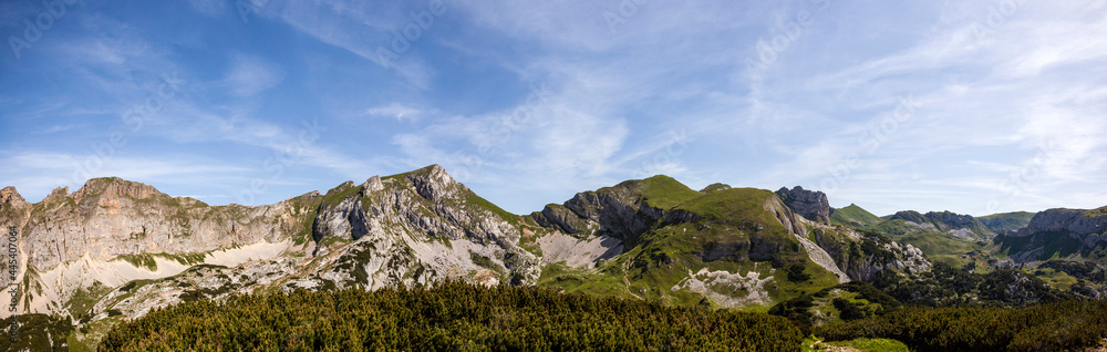 Panorama view of Hochiss mountain in Tyrol, Austria