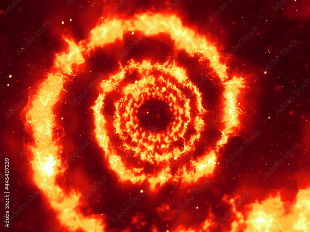 渦巻く炎の背景 Stock Illustration Adobe Stock