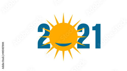 2021 soleil vecteur concept