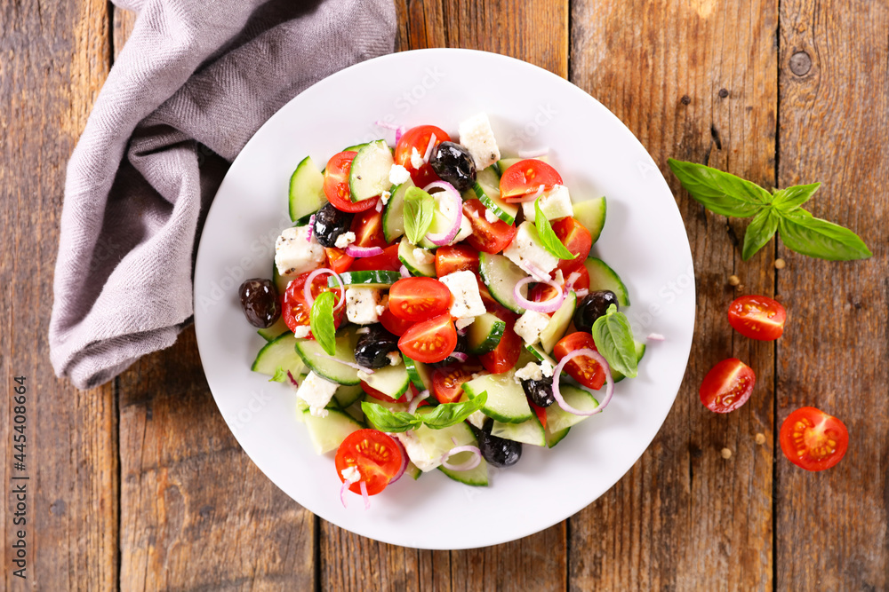 greek salad with feta cheese greek salad with feta cheese