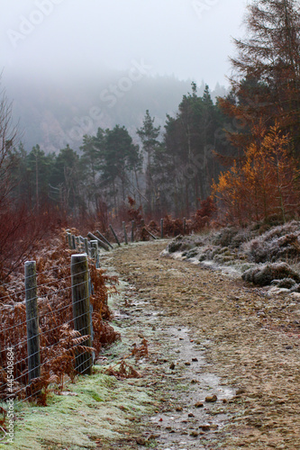 Langsett Reservoir on a Frosty & Misty Morning photo