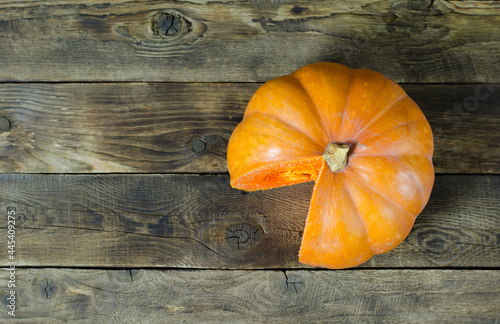 pumpkin on wooden background