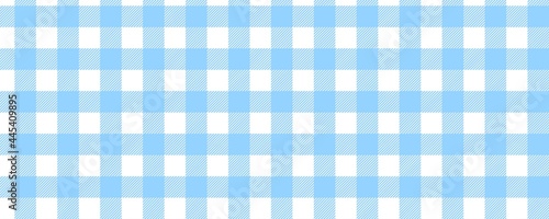 Seamless bright blue plaid template for background.