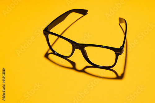 Studio shot of simple classic eyeglasses