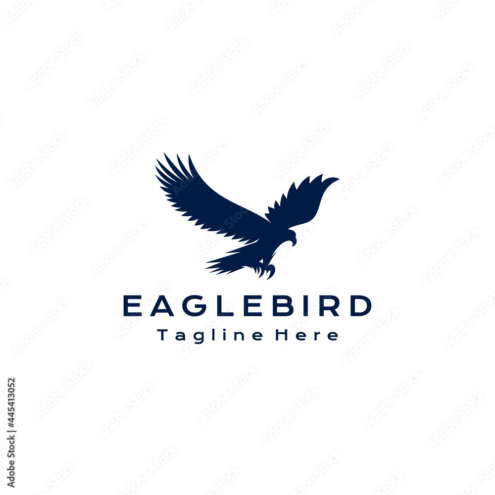 Fototapeta premium Eagle bird logo icon design vector template