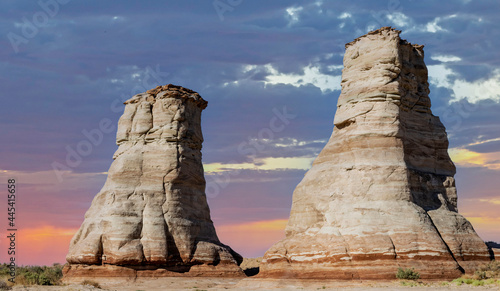Road Side Rock Formation On The Navajo Reservation IN AZ