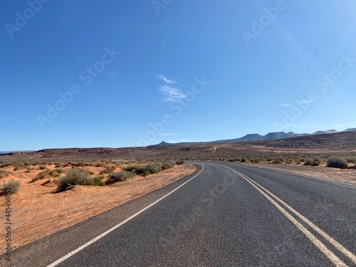 Road through a desert
