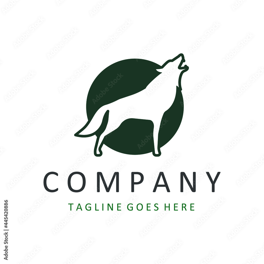 Fototapeta premium Wolf Logo Template