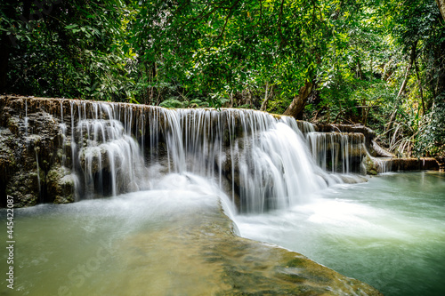 Khuean Srinagarindra National Park, Huay Mae Khamin Waterfalls, in Kanchanaburi, Thailand © pierrick