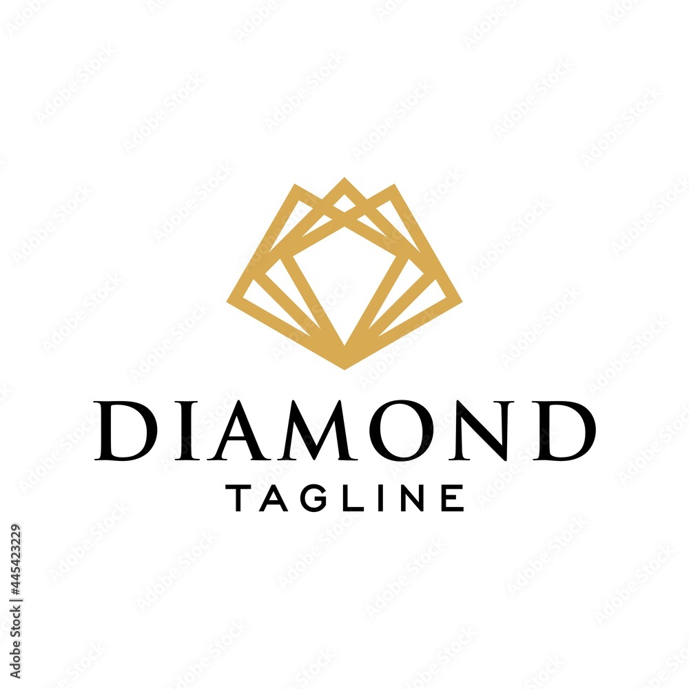 Fototapeta premium Diamond Luxury logo design inspiration