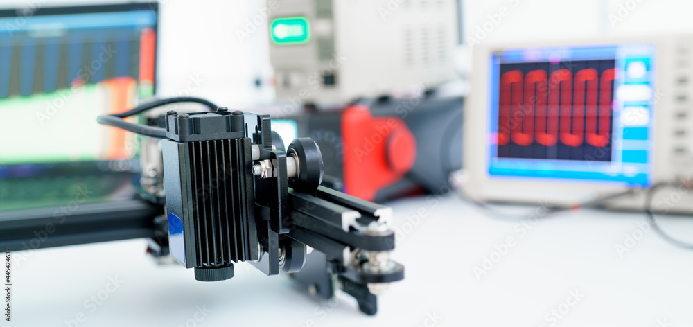 Model of a CNС robot in an industrial design laboratory Model of a CNС robot in an industrial design laboratory