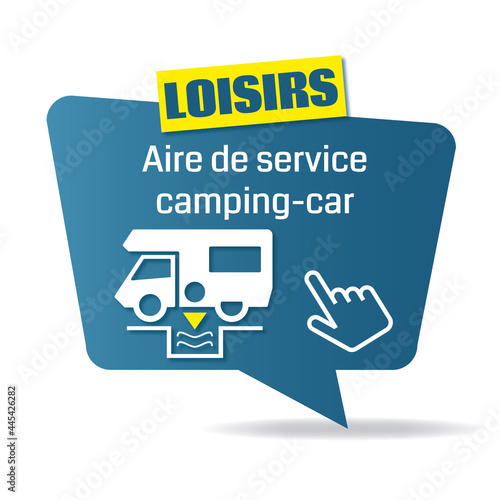 Logo aire de service camping-car.