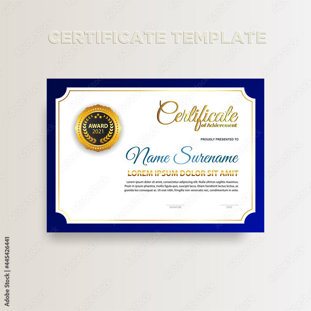 Obraz premium 6. Certificate