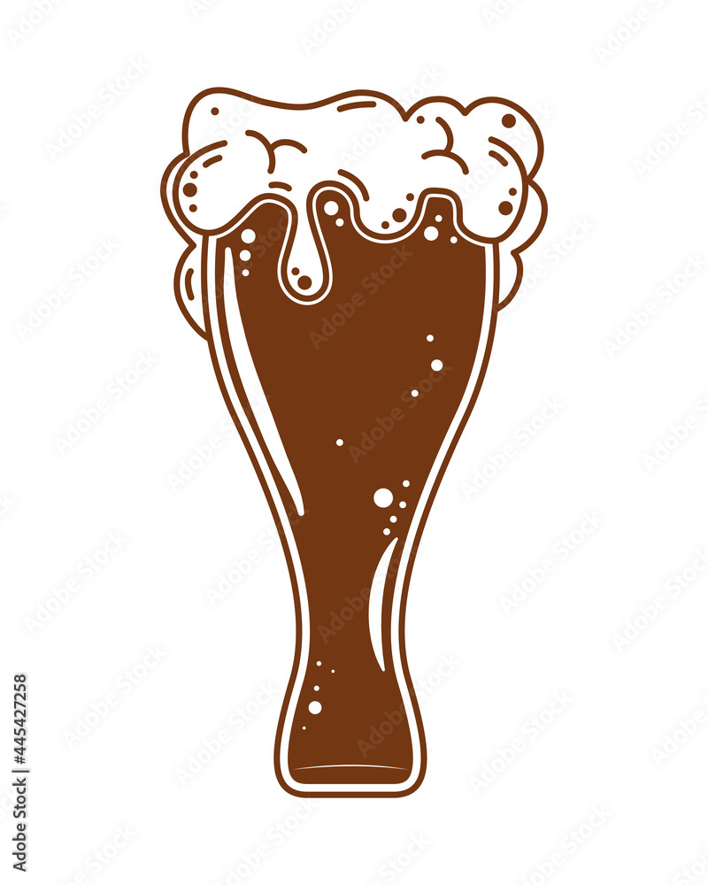 beer in glass beer in glass