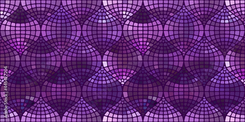 Pattern of vector mosaic in the oriental style.
