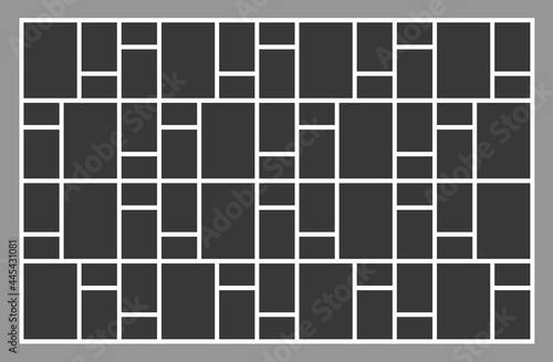 blank college frame photo part or picture.  Vector photo frame mockup. photo frame collage background picture. Vector illustration. photo college. frame. picture college. picture frames.