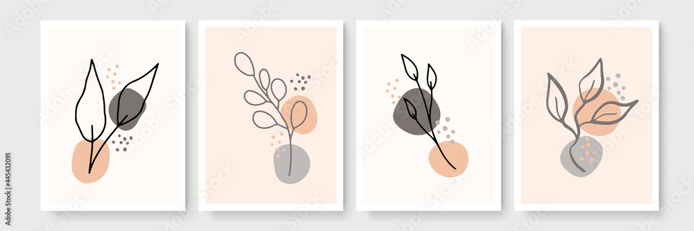 Social media stories, posts, highlights templates. Abstract floral vector backgrounds with copy space for text Social media stories, posts, highlights templates. Abstract floral vector backgrounds with copy space for text