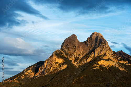 Pedraforca Mountain with the first light of day