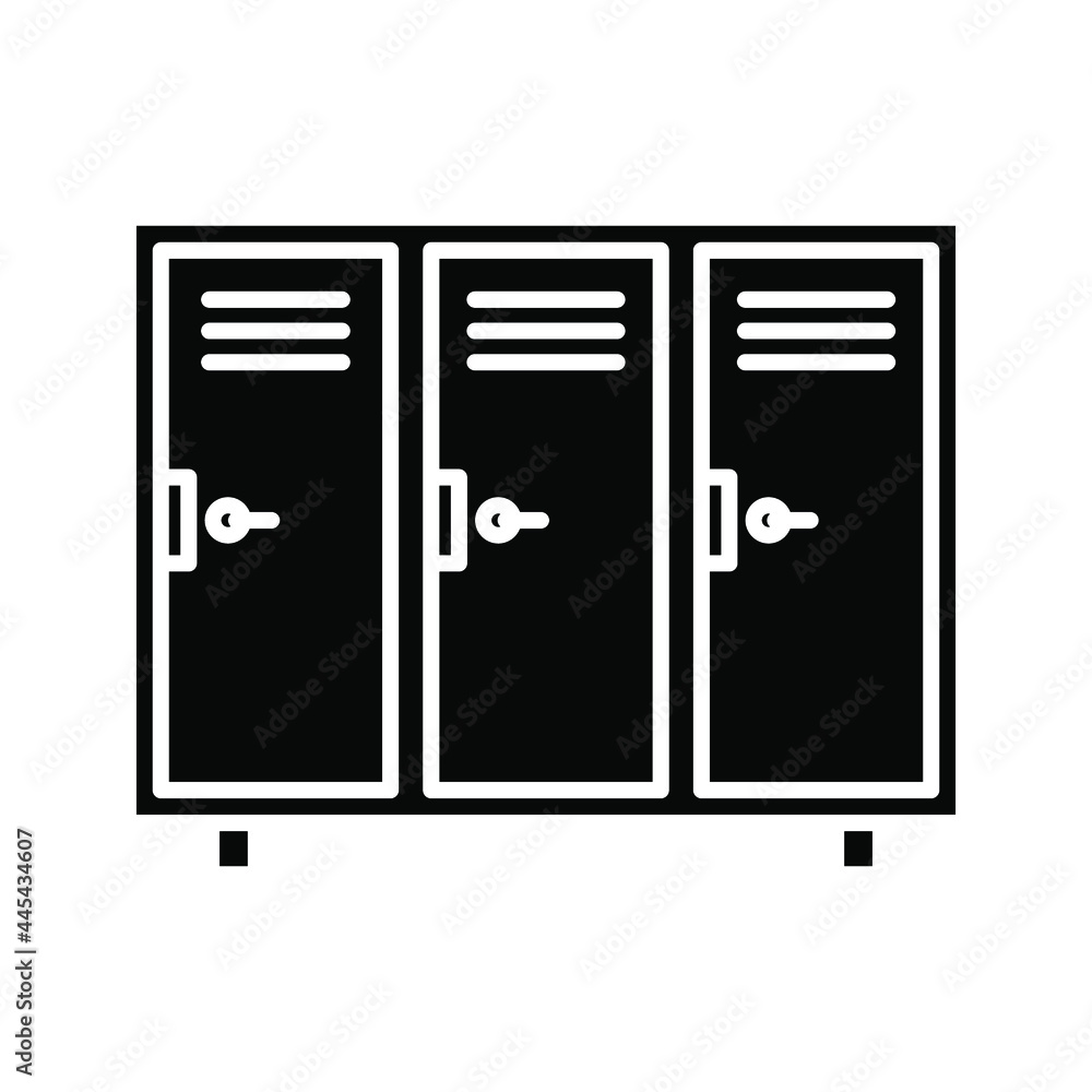 Locker Icon. School lockers sign. Vector illustration. Locker Icon. School lockers sign. Vector illustration.