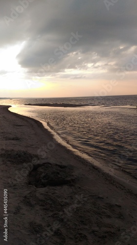 sunset on the beach