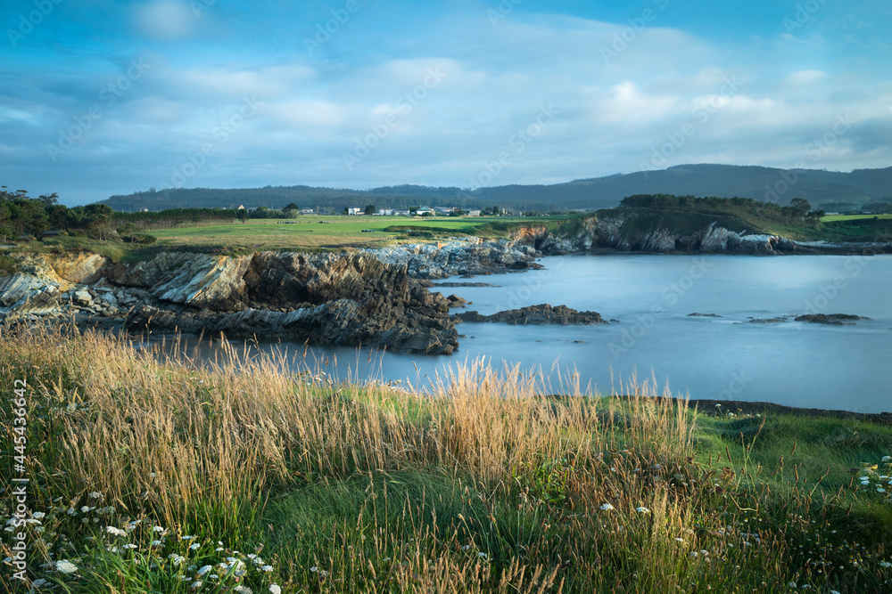 Cliffs on the coast of Ribadeo, Lugo, Galicia, Spain. Landscape photography of northern Spain. Cliffs on the coast of Ribadeo, Lugo, Galicia, Spain. Landscape photography of northern Spain.