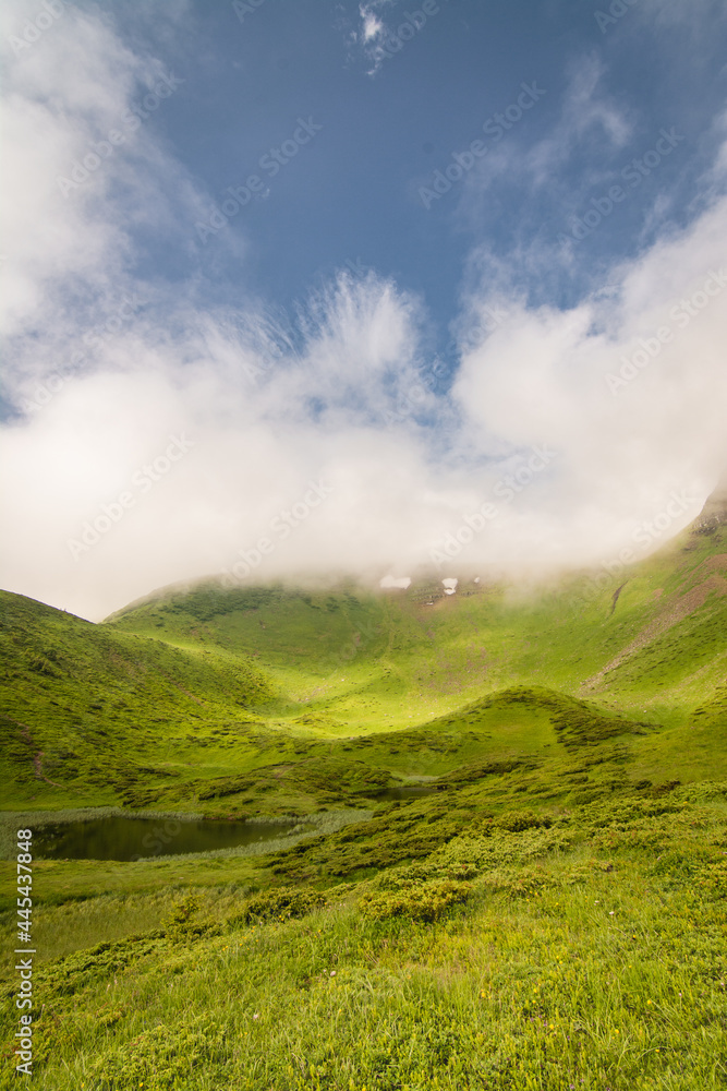 Mountains in the clouds Mountains in the clouds