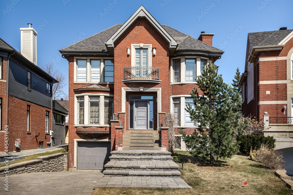 Luxury Canadian House with wood working, wood floors, wood staircases, furnished, staged and well kept