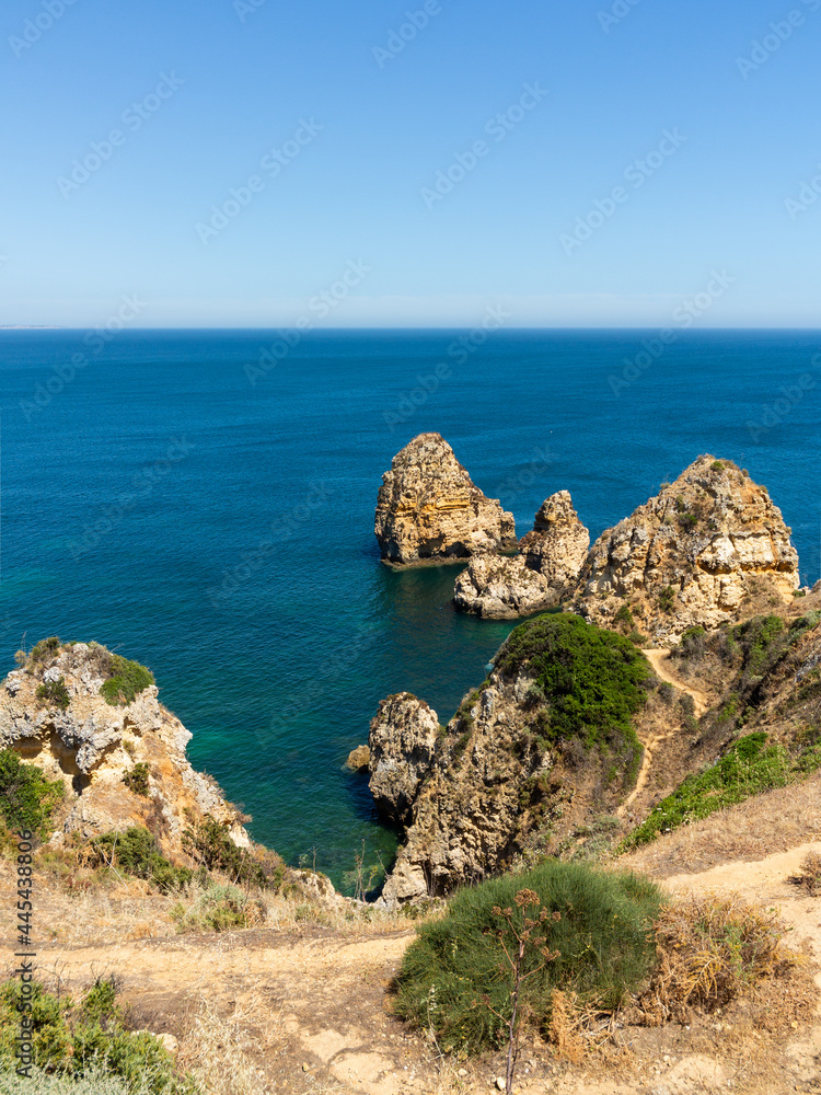 Panoramic view, Ponta da Piedade near Lagos in Algarve, Portugal Panoramic view, Ponta da Piedade near Lagos in Algarve, Portugal