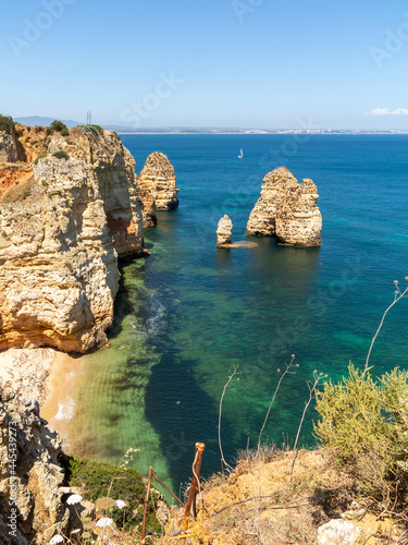 Fotografie Panoramic view, Ponta da Piedade near Lagos in Algarve, Portugal