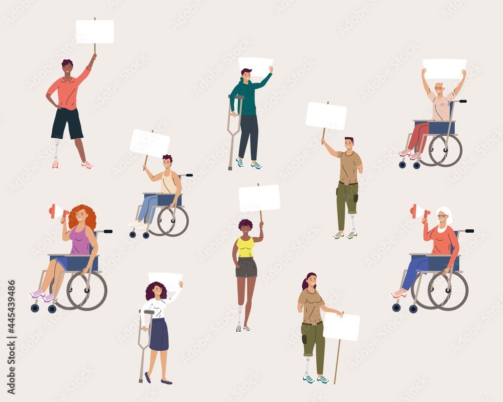 Fototapeta premium disability ten persons