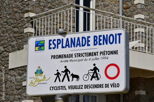 La Baule Escoublac, France - april 13 2017 : picturesque city in spring photo