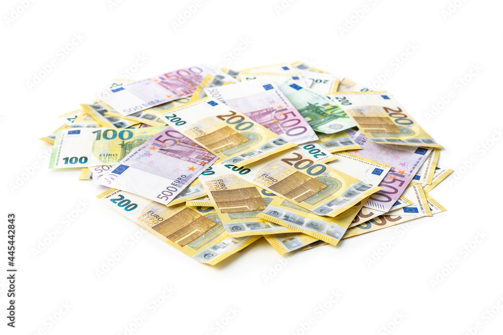 Euro banknotes. European money currency. Euro banknotes. European money currency.