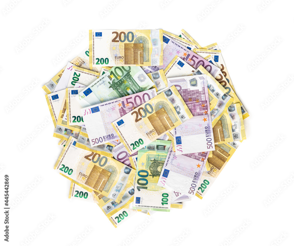 Euro banknotes. European money currency. Euro banknotes. European money currency.