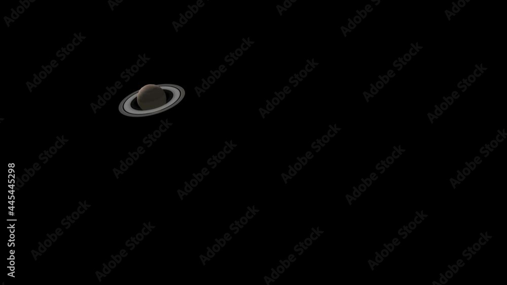 3d rendered animation of the Saturn 3d rendered animation of the Saturn