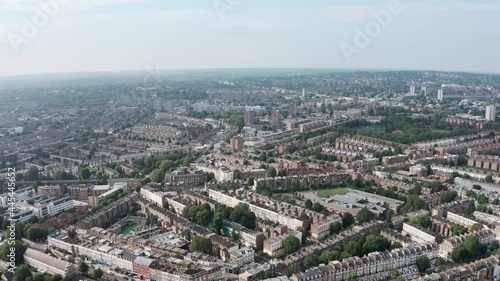 Slider Drone shot over Kensal town Willesden North West London photo